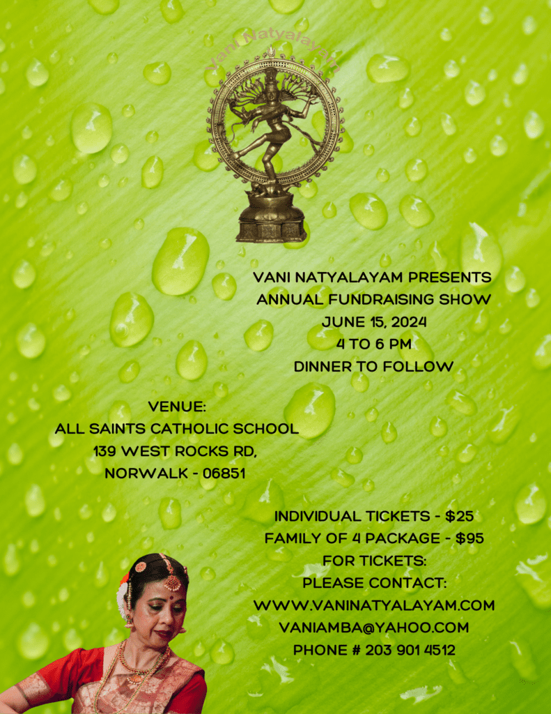 Upcoming Vani Natyalayam's Annual fundraising Show!